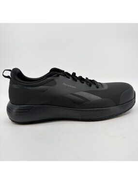 Reebok Lite Plus 4 Mens Size 8.5W Triple Black Composite Toe Safety Work Shoes